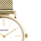 Ρολόι Oozoo Vintage C20231 Με Χρυσό Μπρασελέ & Άσπρο Καντράν 28mm