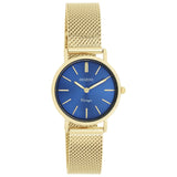 Ρολόι Oozoo Vintage C20293 Με Χρυσό Μπρασελέ & Μπλε Καντράν