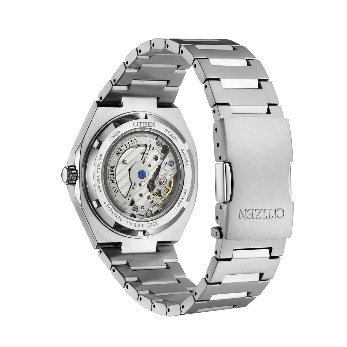 Open Back του Citizen Automatic Zenshin 60 NK5020-58L που αποκαλύπτει τον μηχανισμό Caliber 8322-21A