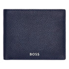 Ανδρικό Δερμάτινo Πορτοφόλι Hugo Boss HLM416N σε Μπλε Χρώμα