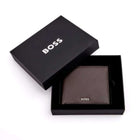Ανδρικό Δερμάτινo Πορτοφόλι Hugo Boss HLW403Y σε Καφέ Χρώμα