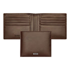 Ανδρικό Δερμάτινo Πορτοφόλι Hugo Boss HLW403Y σε Καφέ Χρώμα