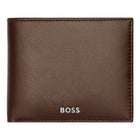 Ανδρικό Δερμάτινo Πορτοφόλι Hugo Boss HLW403Y σε Καφέ Χρώμα