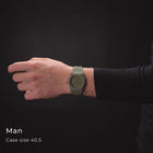 Ρολόι D1 Milano Military Green D1-PCBJ22 Με Χακί Μπρασελέ