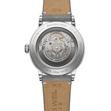 Ρολόι Raymond Weil Millesime 2925-STC-80001 με γκρι δερμάτινο λουράκι και σομόν καντράν διαμέτρου 39,5mm.