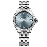 Ρολόι Raymond Weil Tango Classic Ladies 5960-ST-00500 με ασημί ατσάλινο μπρασελέ και γαλάζιο καντράν διαμέτρου 30mm.