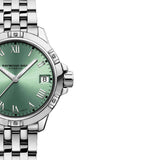 Ρολόι Raymond Weil Tango Classic Ladies 5960-ST-00520 με ασημί ατσάλινο μπρασελέ και πράσινο καντράν διαμέτρου 30mm.
