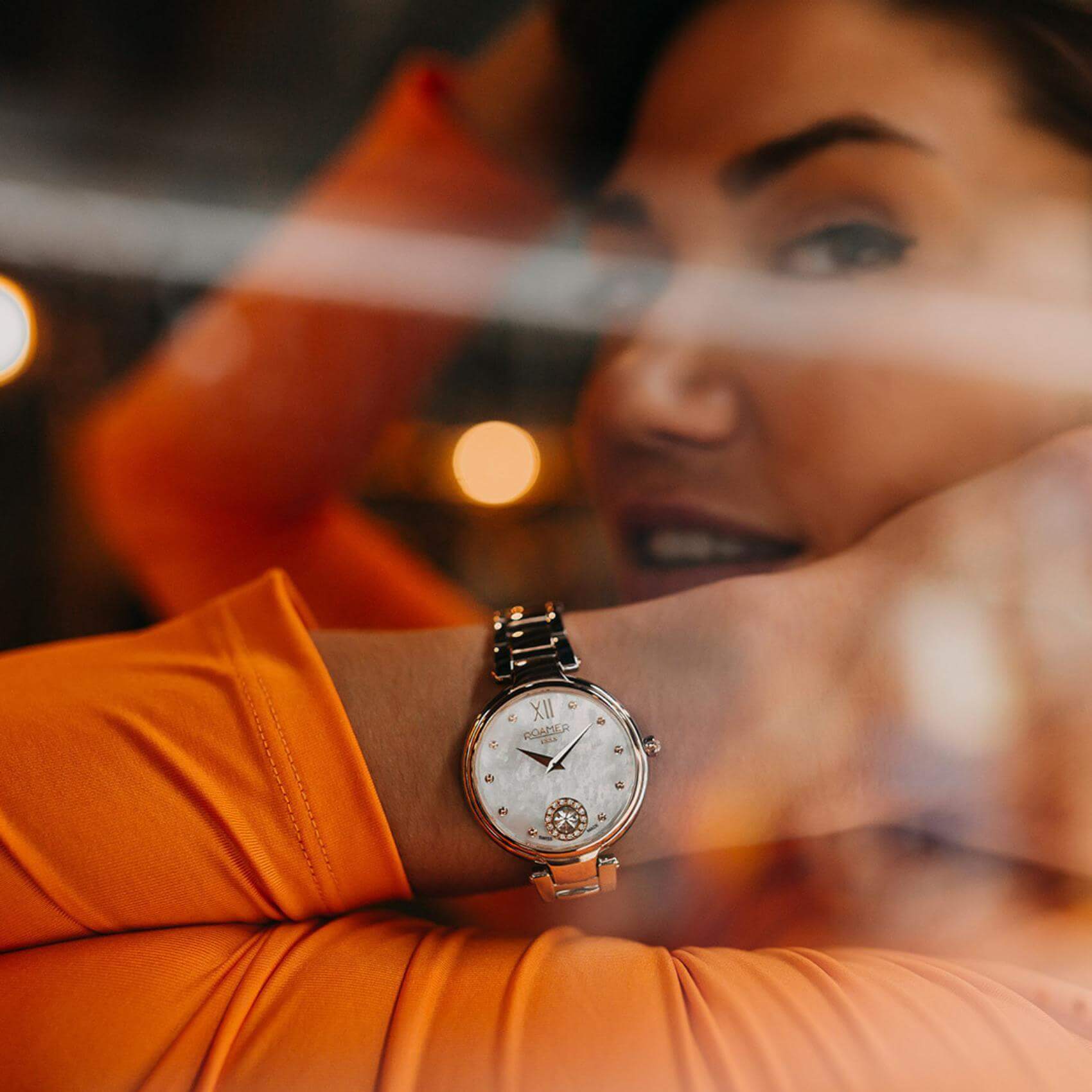 Ρολόι Roamer Aphrodite 600843-49-19-50 Με Δίχρωμο Μπρασελέ Και