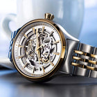 Ρολόι Roamer Competence Skeleton III 101663-47-15-10 Με Δίχρωμο Μπρασελέ
