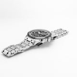 Ανδρικό ρολόι Roamer Mercury Chrono 968988-41-85-20 με ασημί μπρασελέ και μαύρο στρογγυλό καντράν