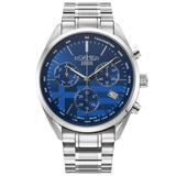 Ανδρικό ρολόι Roamer Pro Chrono Greek Limited Edition 993819-41-45-21 Box Set χρονογράφος με ασημί ατσάλινο μπρασελέ και καντράν 44mm.