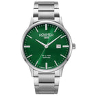 Ρολόι Roamer R-Line Classic 718833-41-75-20 Με Ασημί Μπρασελέ & Πράσινο Καντράν