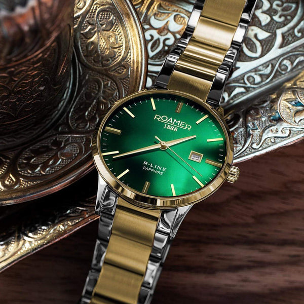 Ρολόι Roamer R-Line Classic 718833-48-75-70 Με Δίχρωμο Μπρασελέ