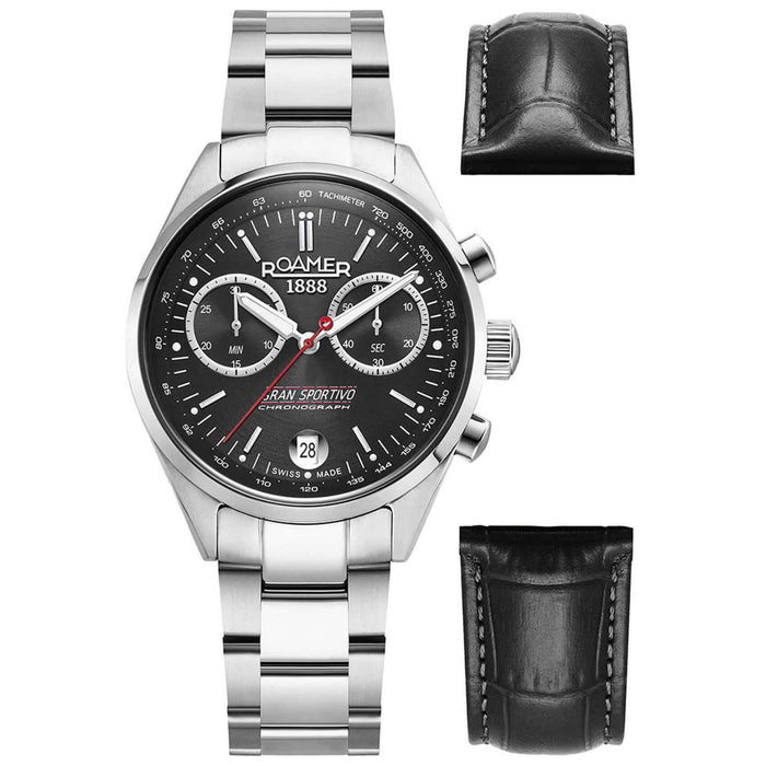 Ανδρικό ρολόι Roamer Sportivo Box Set 978818-41-85-20 με δεύτερο λουράκι.