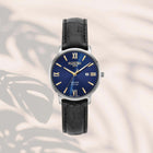 Ρολόι Roamer Valais Ladies 958844-41-41-05 Με Μαύρο Δερμάτινο Λουράκι