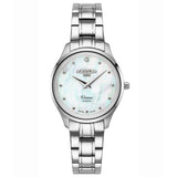 Γυναικείο ρολόι Roamer Venus Diamonds 601857-41-89-20 με ασημί ατσάλινο μπρασελέ και άσπρο φίλντισι καντράν 30mm με διαμάντια.