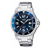 Ανδρικό Ρολόι Casio MTD-1053D-2AV Με Ασημί Μπρασελέ