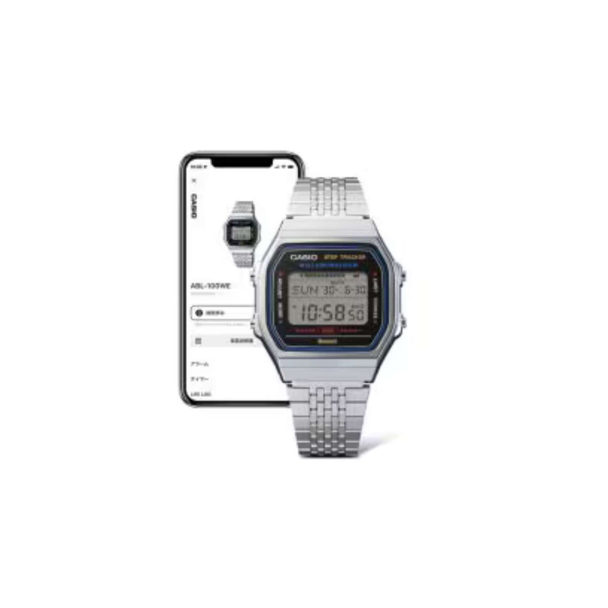 Unisex ρολόι Casio Vintage ABL-100WE-1AEF με Bluetooth και σύνδεση με smartphone.