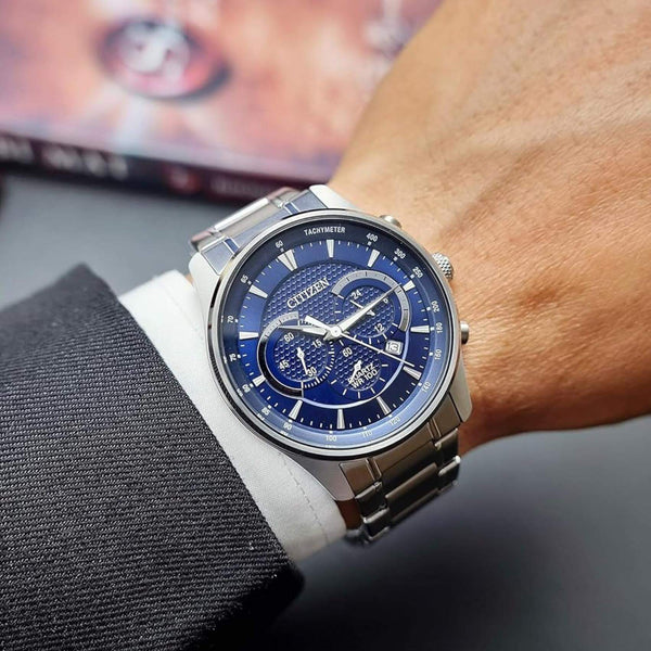 Ρολόι Citizen AN8190-51L Χρονογράφος Με Ασημί Μπρασελέ