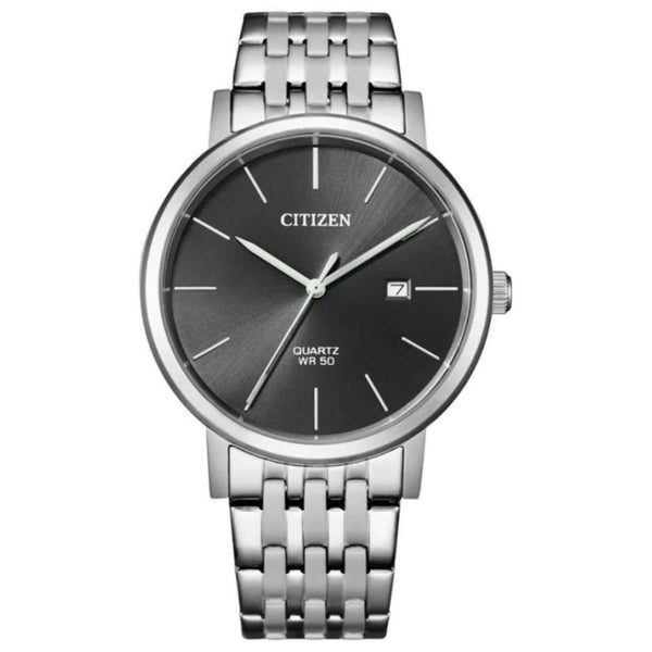 Ρολόι χρονογράφος Citizen BI5070-57H με ατσάλινο ασημί μπρασελέ και γκρι καντράν διαμέτρου 41mm.