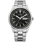 Αυτόματο Ρολόι Citizen NH8400-87EE Με Ασημί Μπρασελέ & Μαύρο Καντράν