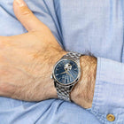 Αυτόματο Ρολόι Citizen Classic NH9131-73L Με Ασημί Μπρασελέ & Μπλε Καντράν