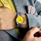 Αυτόματο Ρολόι Citizen NJ0150-81Z Tsuyosa Με Ασημί Μπρασελέ & Πορτοκαλί Καντράν