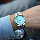 Αυτόματο Ρολόι Citizen NJ0151-88M Tsuyosa Με Ασημί Μπρασελέ & Γαλάζιο Καντράν