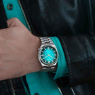 Αυτόματο Ρολόι Citizen NJ0151-88X Tsuyosa Με Ασημί Μπρασελέ & Τιρκουάζ Καντράν
