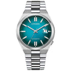 Αυτόματο Ρολόι Citizen NJ0151-88X Tsuyosa Με Ασημί Μπρασελέ & Τιρκουάζ Καντράν