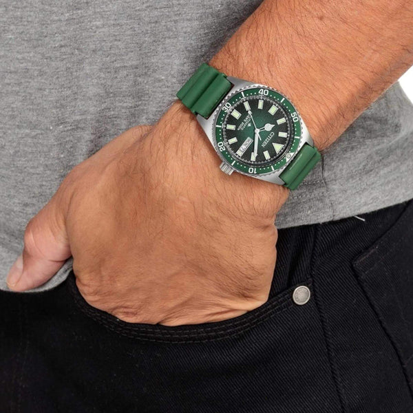 Καταδυτικό Ρολόι Citizen Promaster Divers NY0121-09XE Με Πράσινο Καουτσούκ Λουράκι