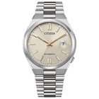 Αυτόματο Ρολόι Citizen Tsuyosa NJ0151-88W Με Ασημί Μπρασελέ & Μπεζ Καντράν