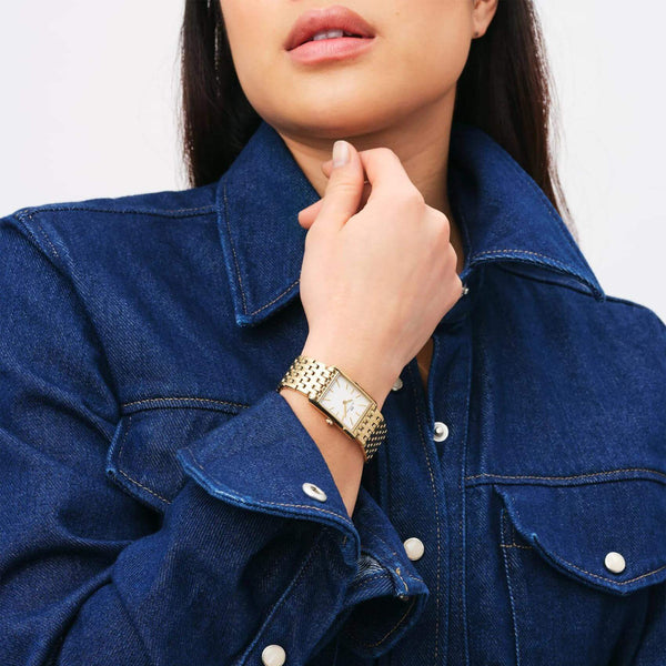 Ρολόι Daniel Wellington Bound 9-Link DW00100705 Με Χρυσό Μπρασελέ