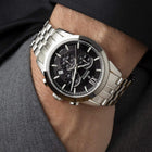 Ρολόι Festina F20040/4 Swiss Made Με Ασημί Μπρασελέ & Μαυρο Καντράν