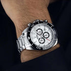 Ρολόι Festina F20042/1 Swiss Made Με Ασημί Μπρασελέ & Άσπρο Καντράν