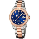 Γυναικείο ρολόι Festina Boyfriend F20505/3 Με Δίχρωμο Ασημί-Χρυσό Μπρασελέ