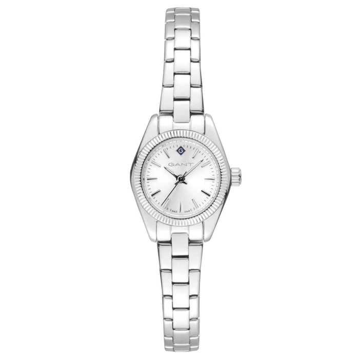 Ρολόι Gant Fairhaven G194001 με ασημί ατσάλινο μπρασελέ και άσπρο καντράν διαμέτρου 22mm.
