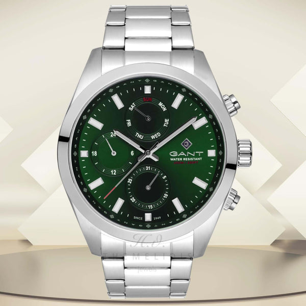 Ρολόι Gant G183004 Rochester Χρονογράφος Με Ασημί Μπρασελέ