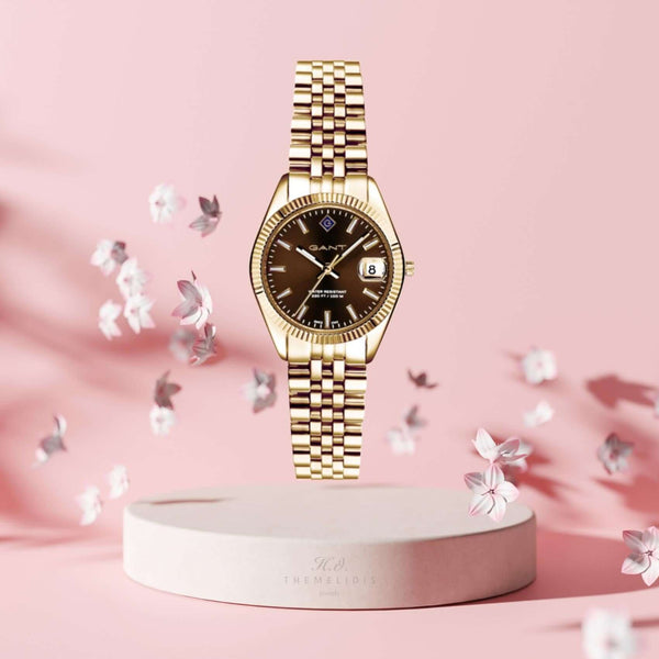 Ρολόι Gant Sussex Mini G181012 Με Χρυσό Μπρασελέ