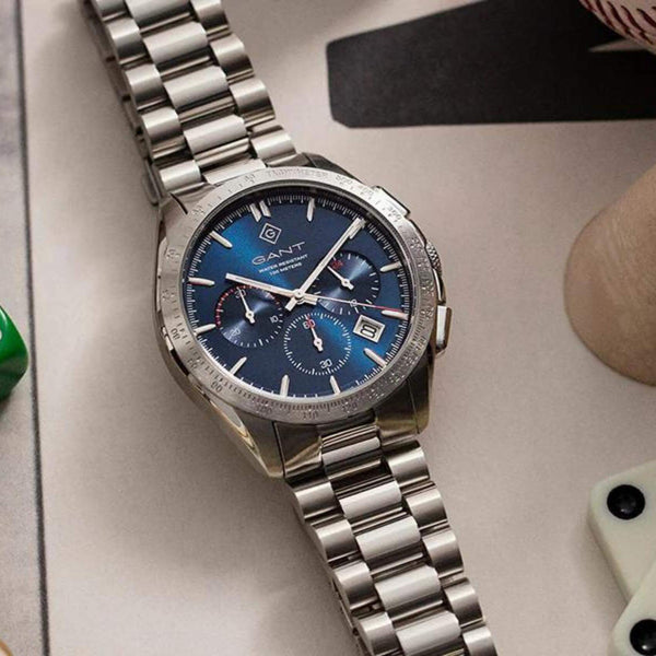 Ρολόι Gant Webster G188002 Χρονογράφος Με Ασημί Μπρασελέ