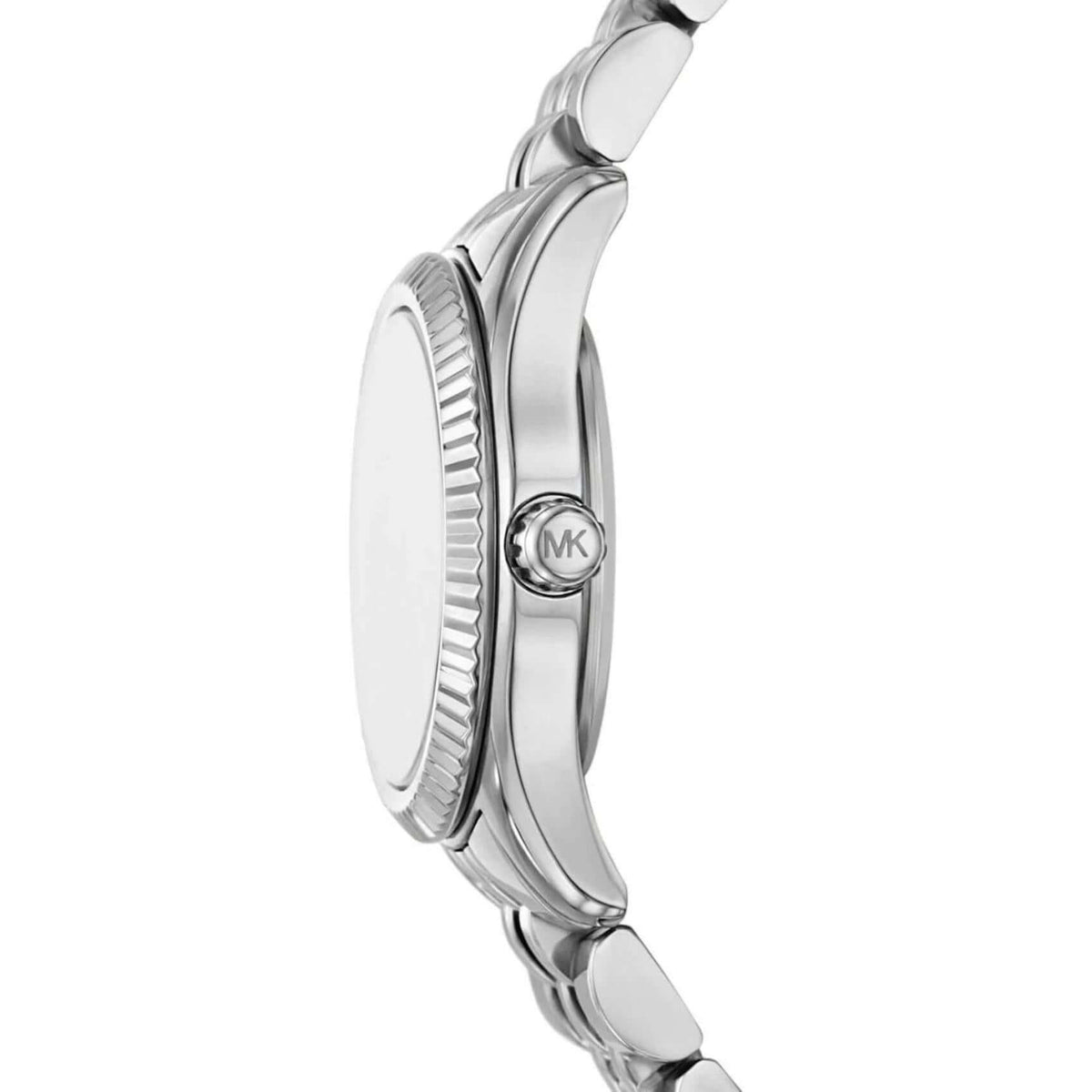 Γυναικείο ρολόι Michael Kors Lexington MK4843 με ασημί ατσάλινο μπρασελέ και ασημί καντράν 26mm με ζιργκόν.