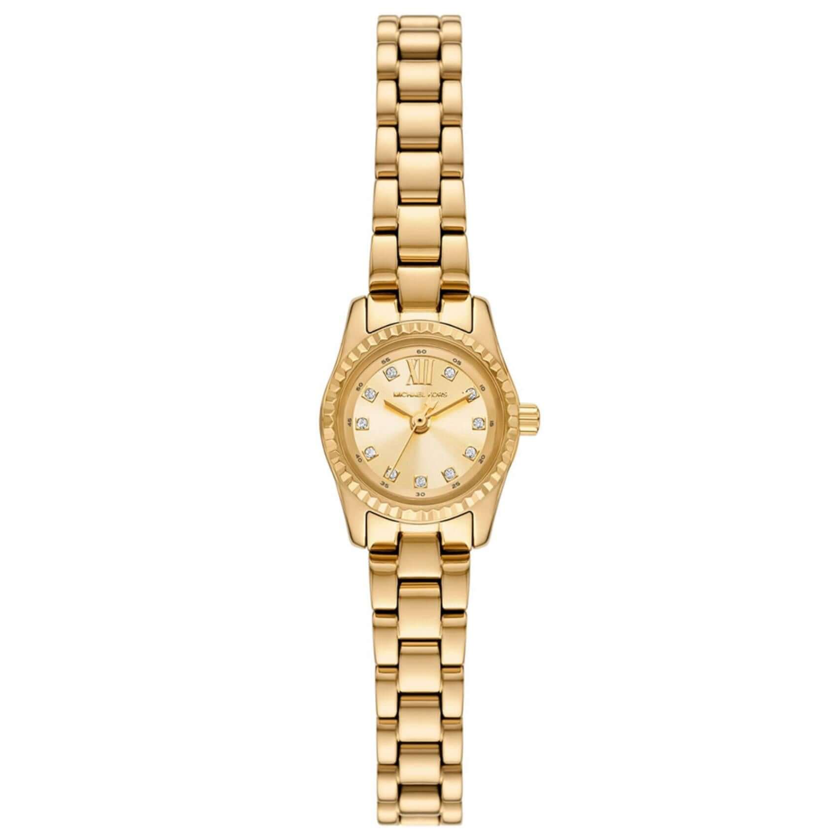 Γυναικείο ρολόι Michael Kors Lexington MK4862 με χρυσό ατσάλινο μπρασελέ και χρυσό καντράν 30mm με ζιργκόν.