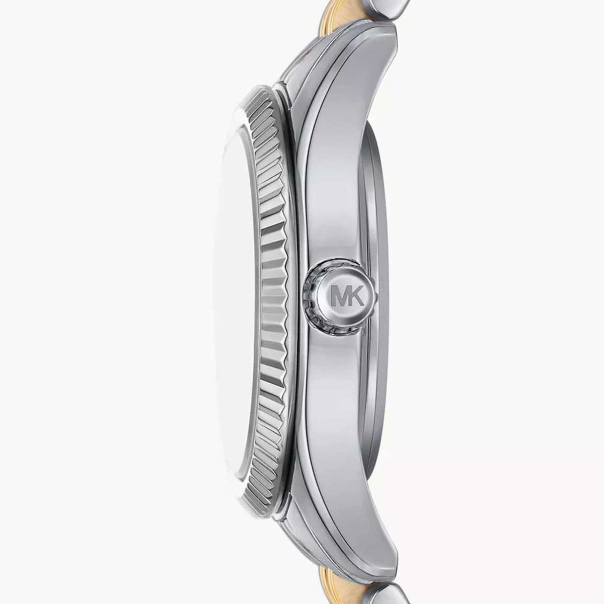 Γυναικείο ρολόι Michael Kors Lexington MK4865 με δίχρωμο ασημί-χρυσό μπρασελέ και μπλε καντράν 26mm με ζιργκόν.