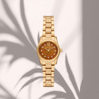 Γυναικείο Ρολόι Michael Kors Petite Lexington Pavé MK7578 Με Χρυσό Μπρασελέ