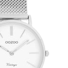Ρολόι Oozoo Vintage C9903 Με Ασημί Μπρασελέ & Άσπρο Καντράν