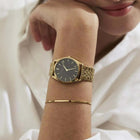 Ρολόι Rosefield Ace Black Gold ACBKG-A13 Με Χρυσό Μπρασελέ