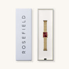 Ρολόι Rosefield Octagon XS Burgundy OBGSG-O83 Με Χρυσό Μπρασελέ