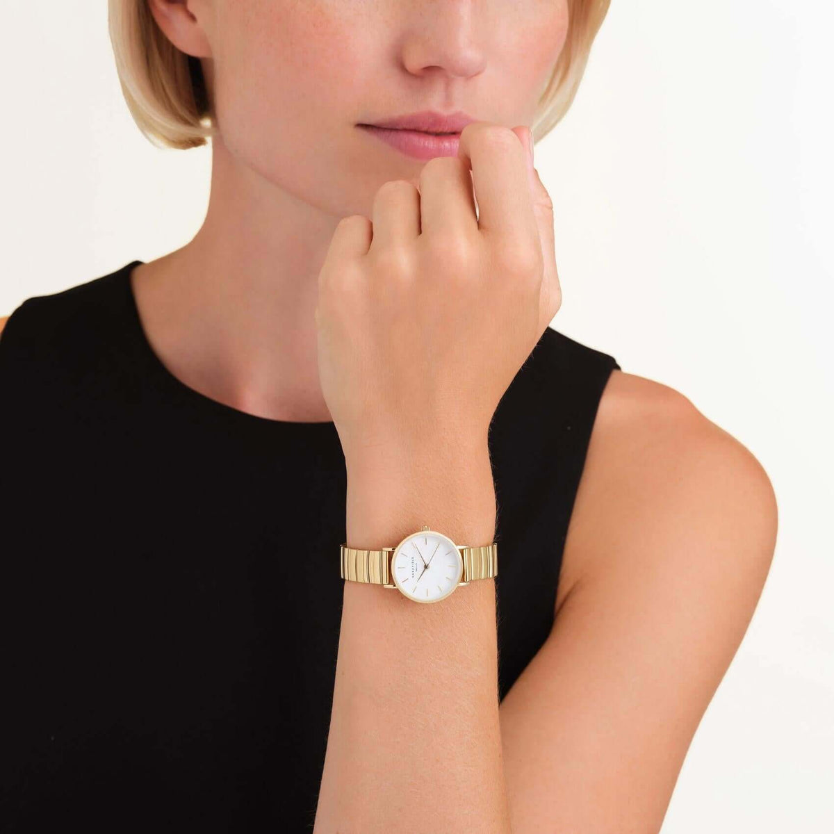Ρολόι Rosefield Small Edit Gold SEWGSG-SE02 Με Χρυσό Μπρασελέ