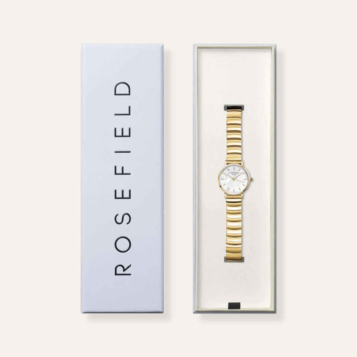 Συσκευασία ρολογιού Rosefield Small Edit Gold SEWGSG-SE02.
