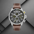 Ρολόι Timberland Calahan TDWGF0095402 Με Καφέ Δερμάτινο Λουράκι